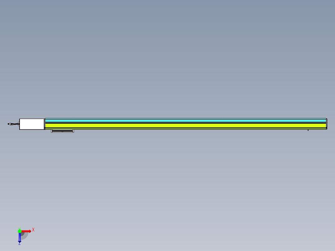 威洛博VBC同步带传动一无尘环境VBC17-L45-S1950-BR-ZP75-C3俯视图