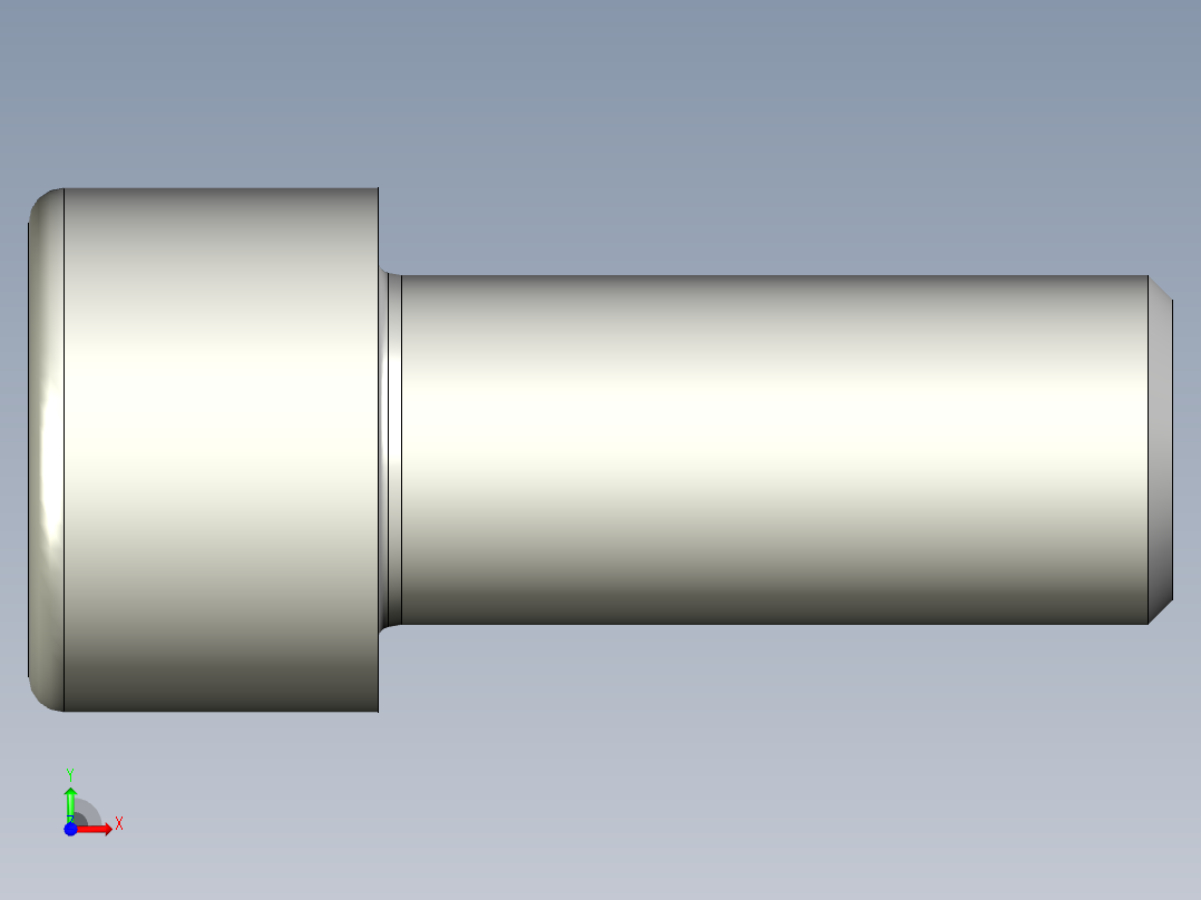 螺钉-DIN_912-M22x50.stp前视图