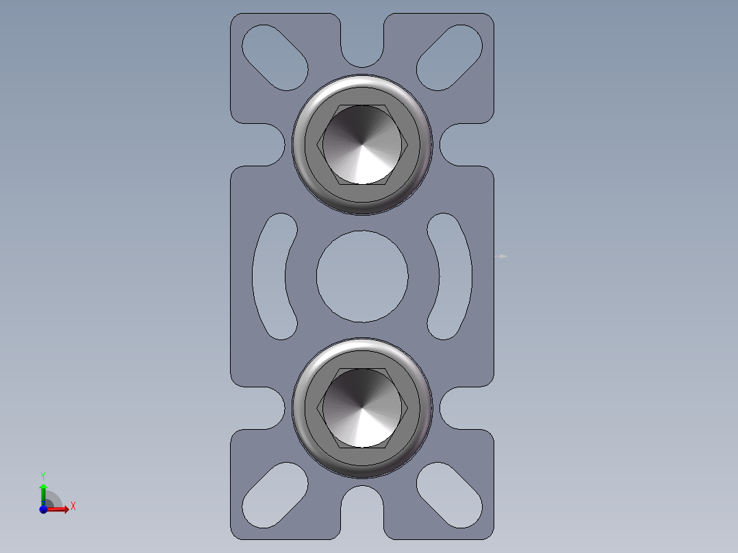 铝型材及其附件5.32.40.4080.M16前视图