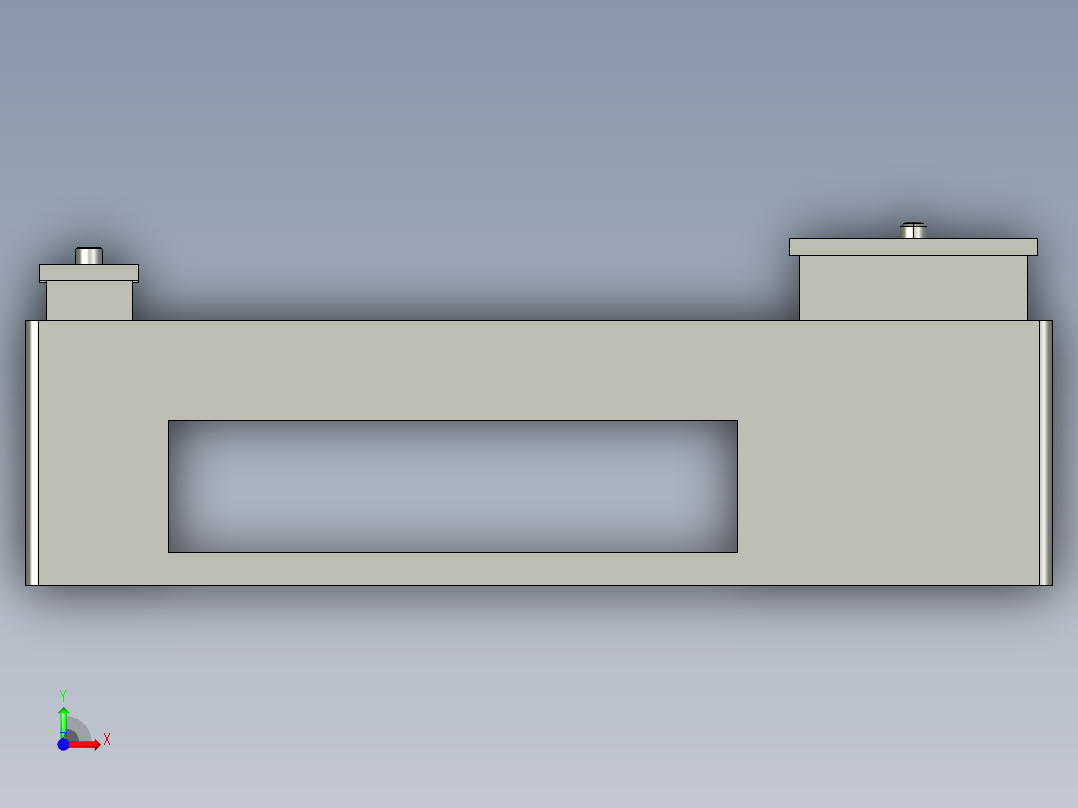 文件收纳座前视图