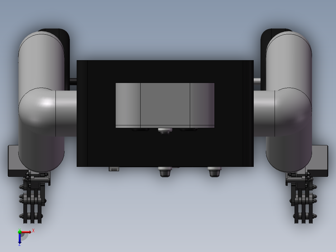 服务机器人简易造型俯视图