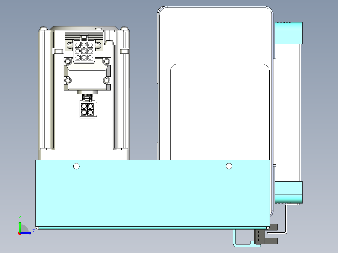 威洛博VBC同步带传动一无尘环境VBC14-L45-S2050-BLD-ZP40-C3左视图