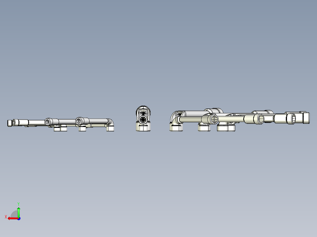 双头偏置套筒可配置扳手--stp后视图
