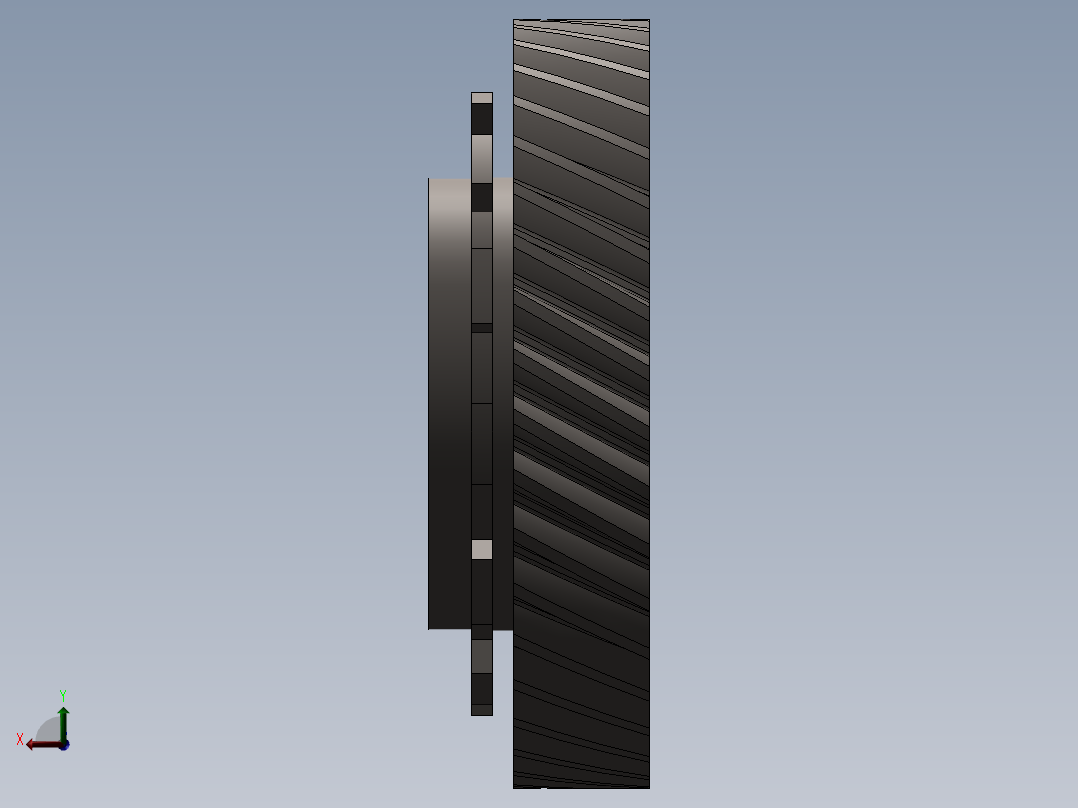 三轴式变速箱设计变速器614587===200右视图