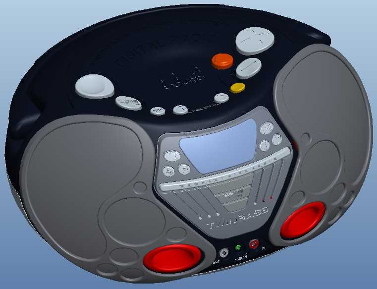 1120立体声扬声器PROE设计