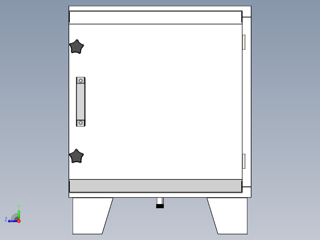 活性炭箱（sw21可编辑+cad）右视图