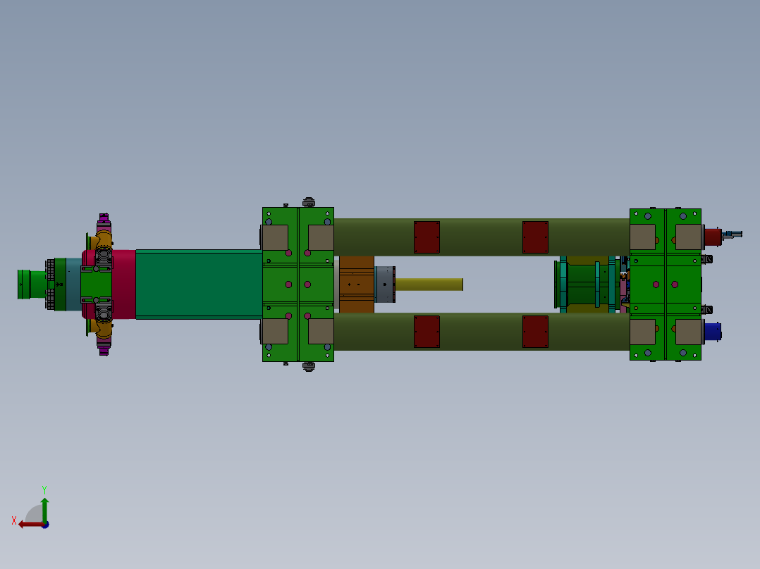 大型压力机sw18可编辑后视图