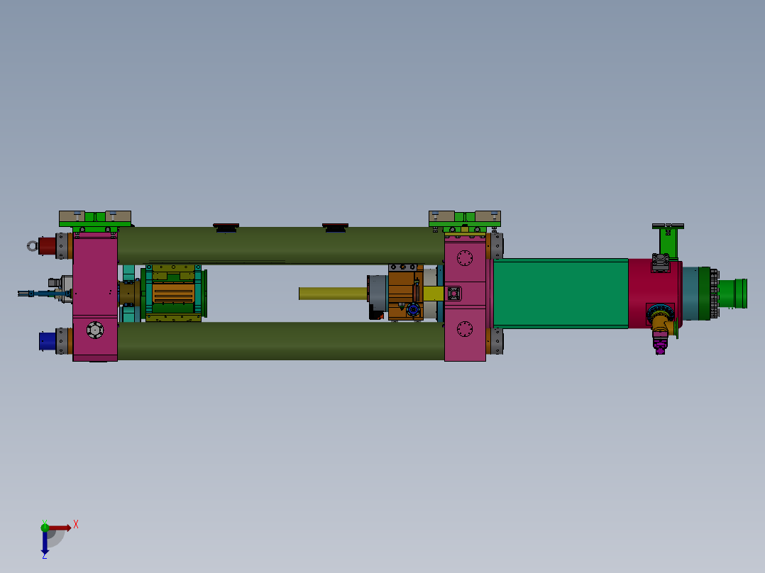 大型压力机sw18可编辑俯视图