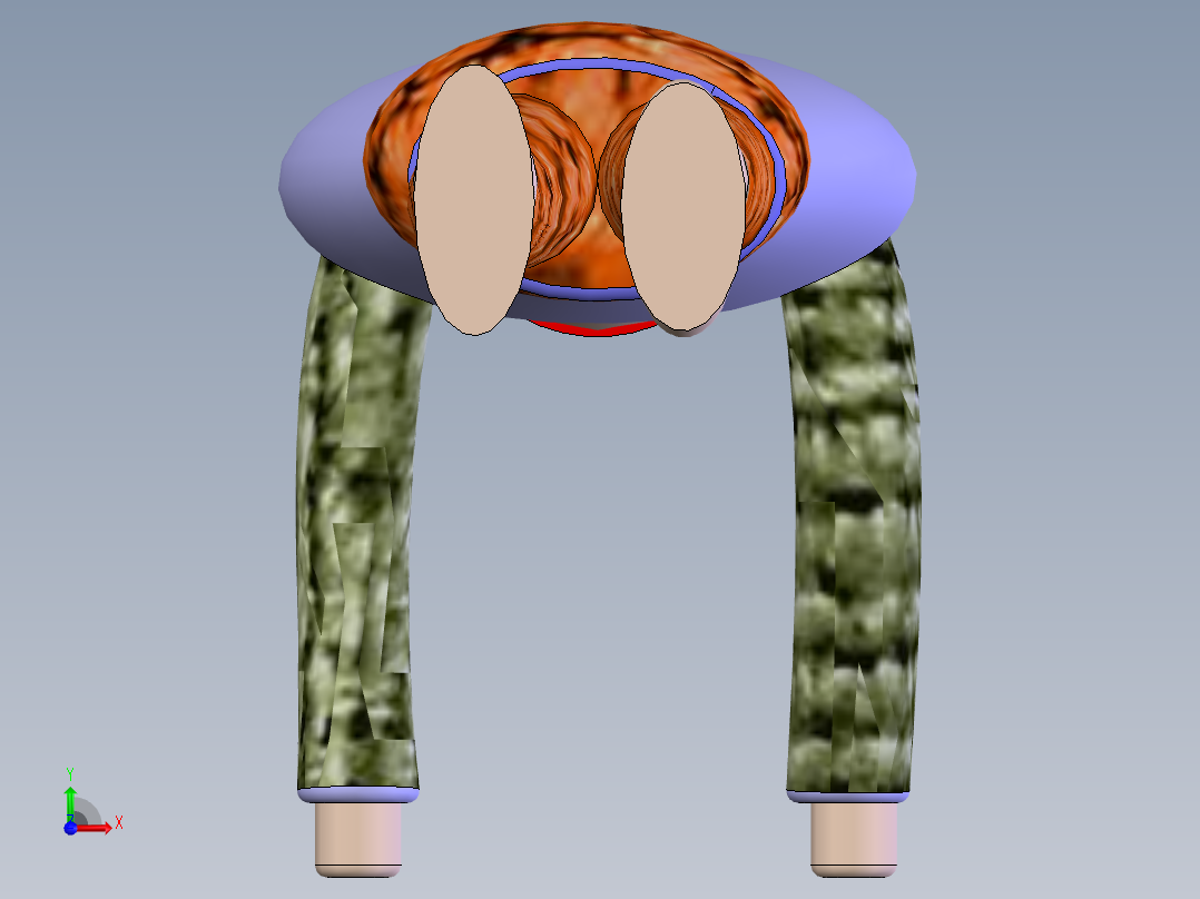 人体前视图