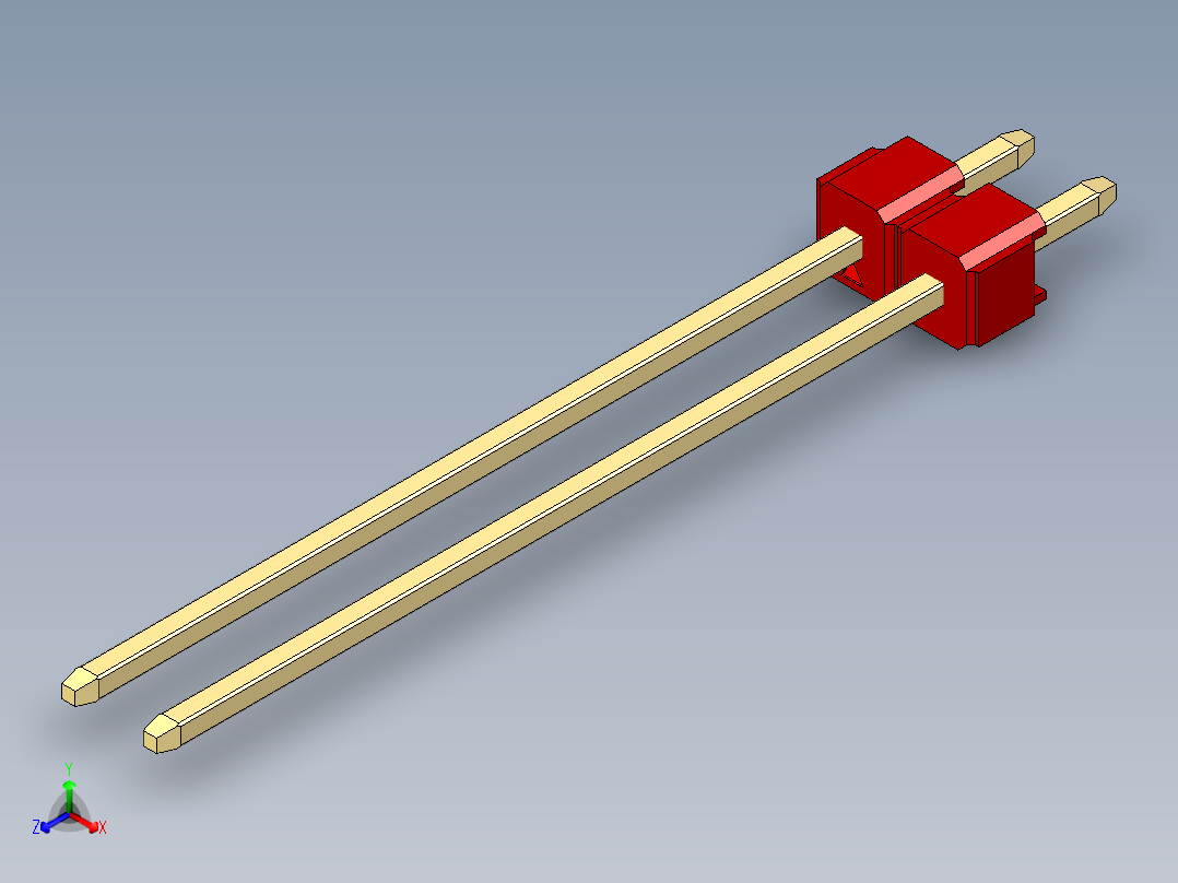 彩色公头100mil（2.54mm）系列-DS1021_red_1x02p_100mil_Type43_rev1.0