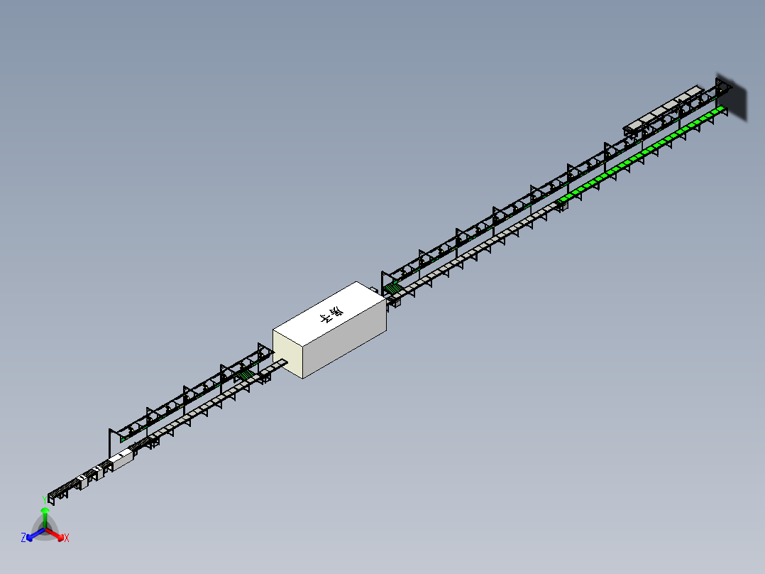 空调内机生产线前视图
