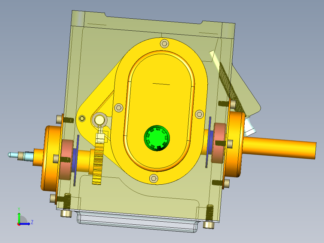 2挡手扶式拖拉机变速箱机构==393182==300左视图