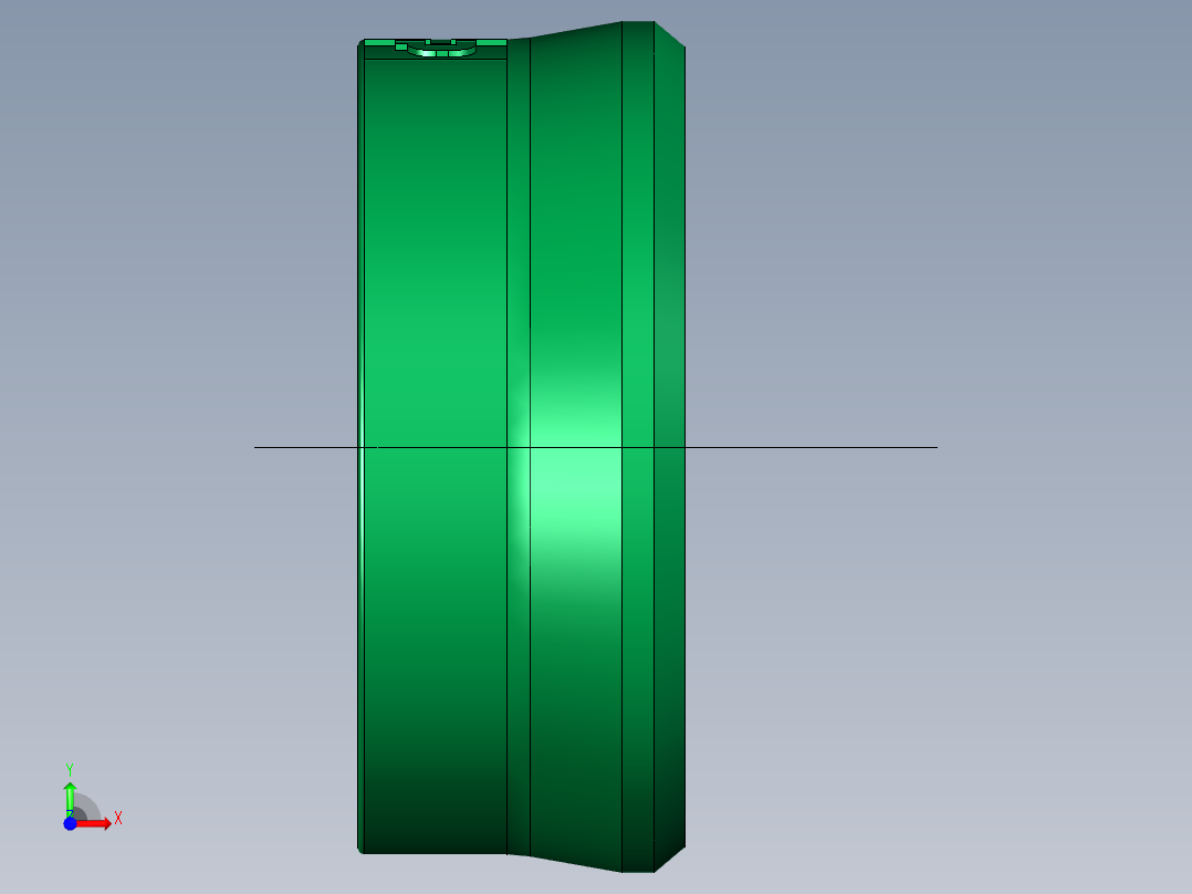 PARKER单连杆密封件3D模型STP格式前视图