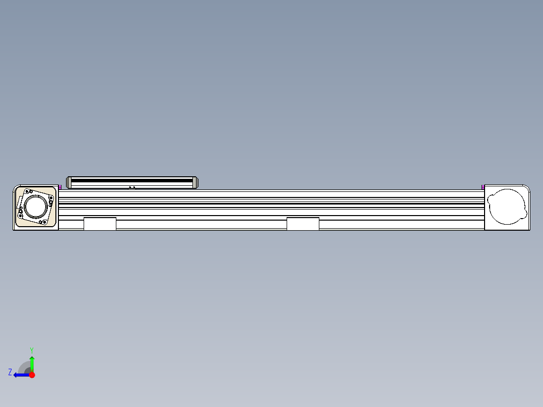 同步带滑台-欧规B8-L176-S550-L-ZP40-D3-N5右视图