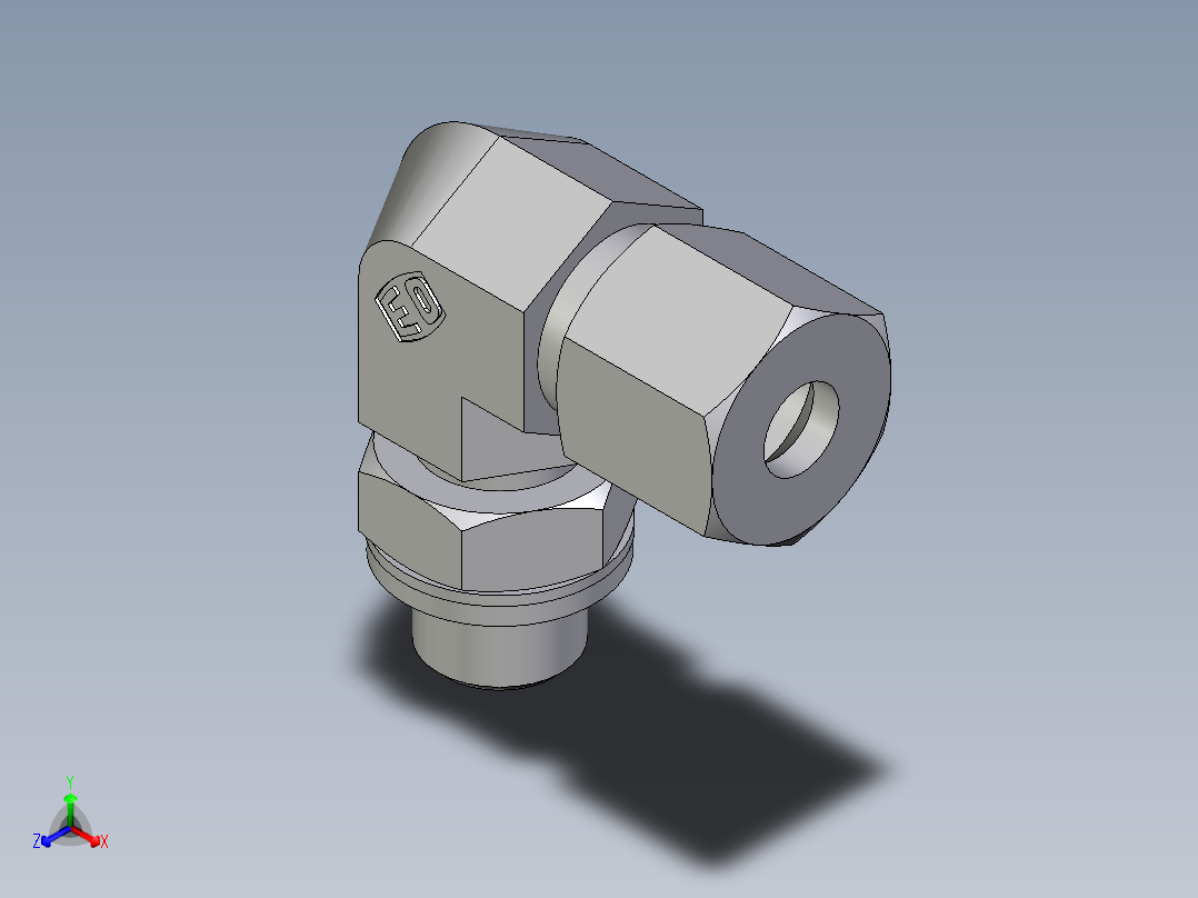 卡套式工业通用硬管接头EO_Adjustable_Locknut_elbow_WEE08SRCF
