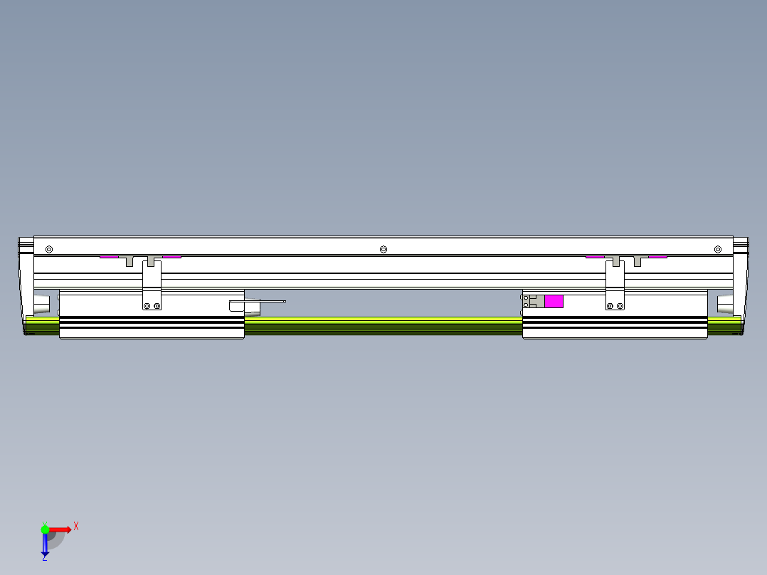 威洛博VL系列3d模型模组2VL22H2Y-S250俯视图