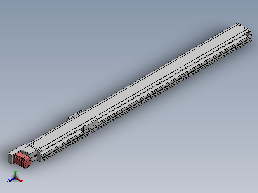 精密模组MT170-L125-1900-L-M75-C4正等轴测图