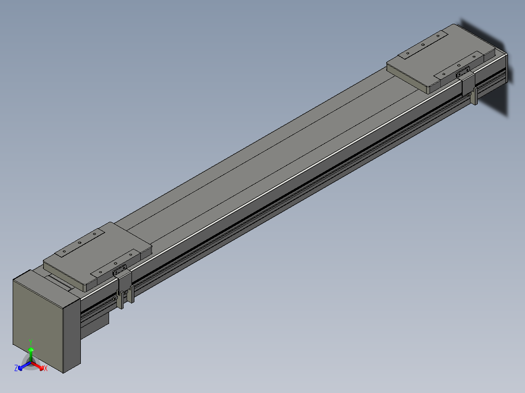 直线模组LHC14-S900-D设计图纸