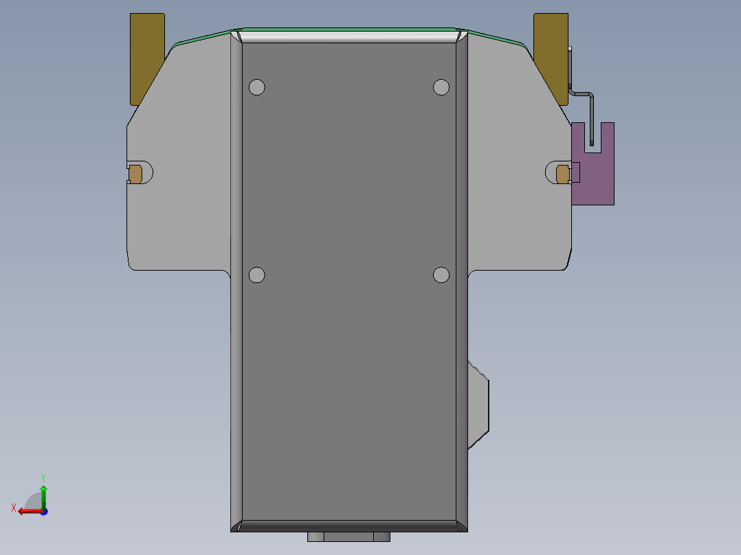 MTH丝杆半封闭模组MTH14-BM-60后视图