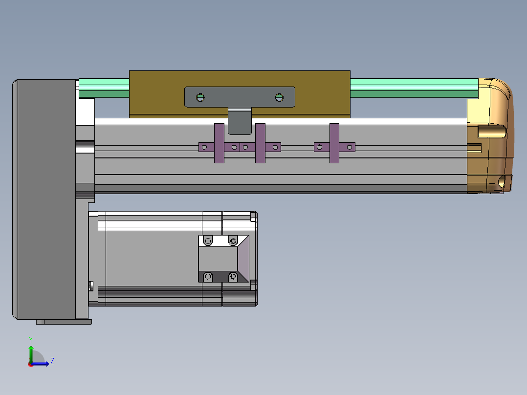 MTH丝杆半封闭模组MTH14-BM-60左视图