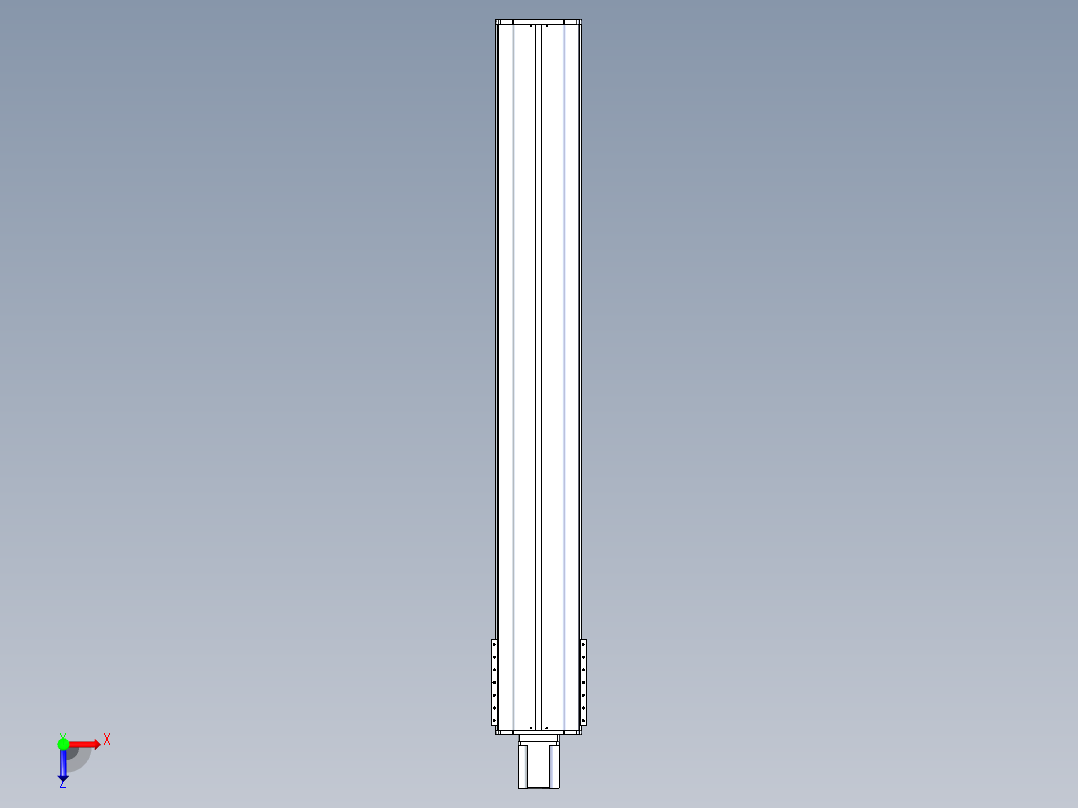 东锦丝杆传动-直线滑台模组DH270-C-L10-S1850-BC-T1000W-C3俯视图