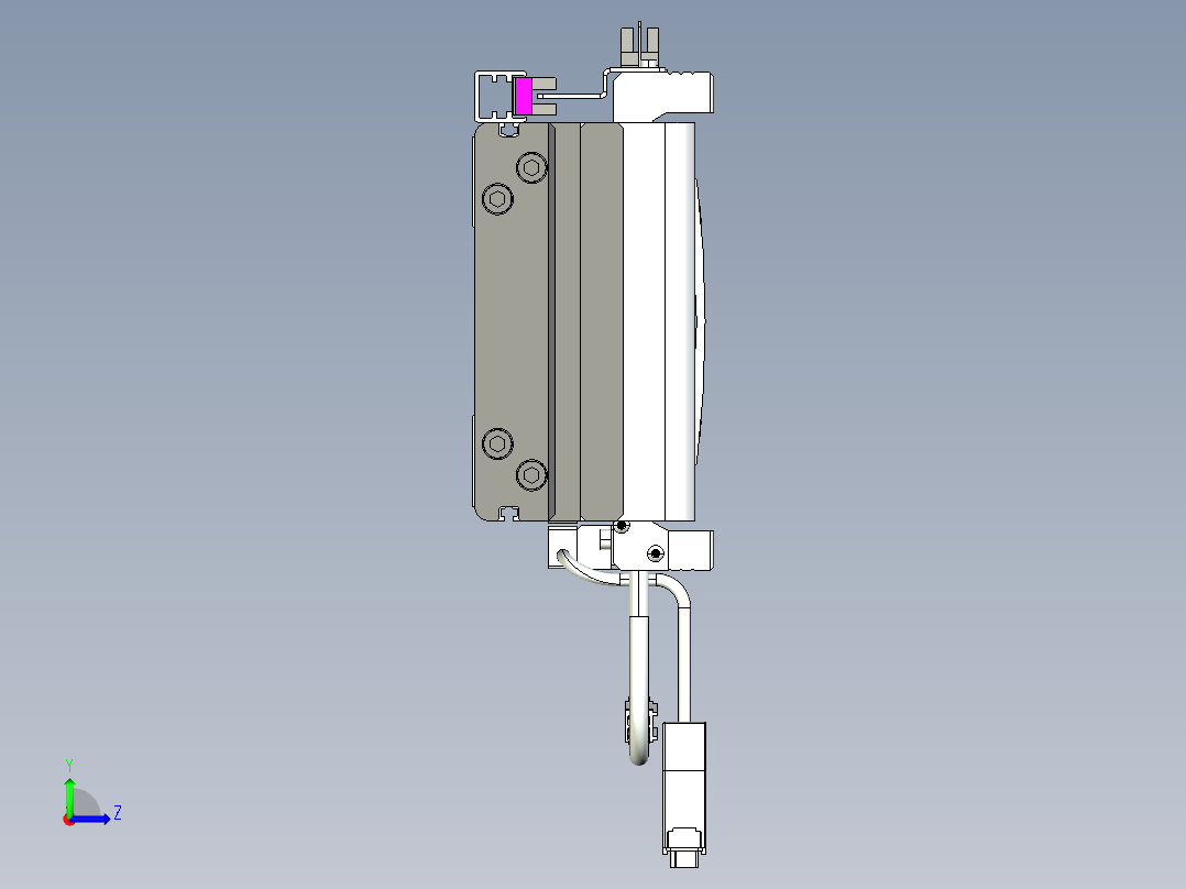 威洛博VL系列3d模型模组2VL14S1Y-S1400左视图