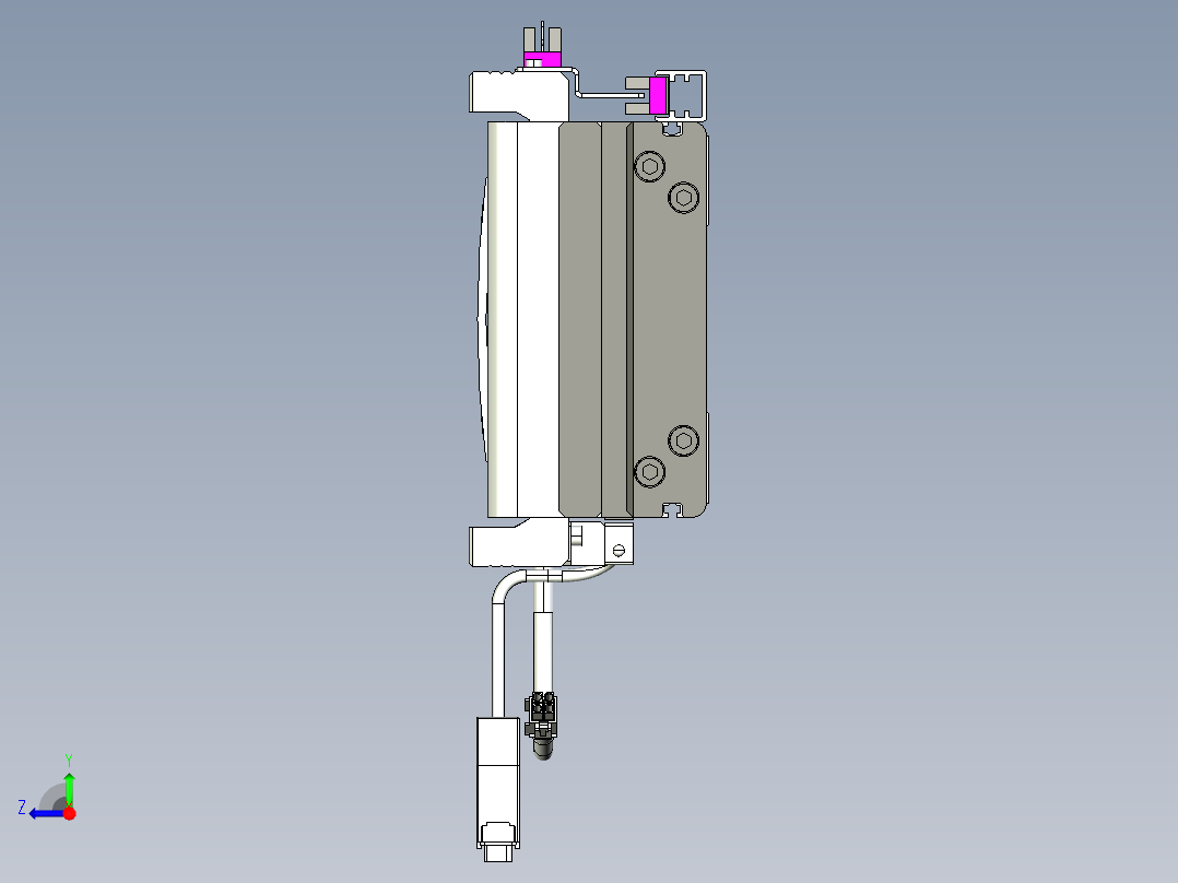 威洛博VL系列3d模型模组2VL14S1Y-S1400右视图