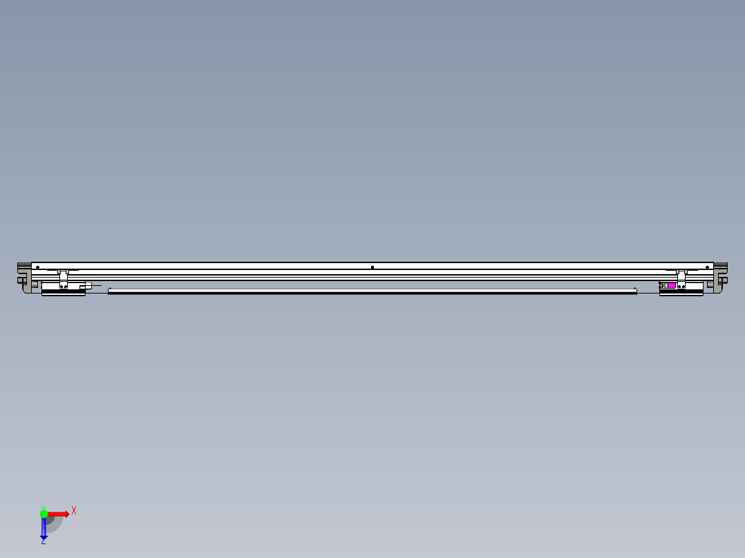 威洛博VL系列3d模型模组2VL14S1Y-S1400俯视图