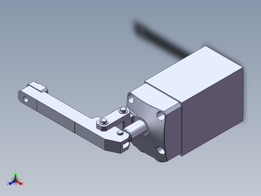 汽车桥壳零件液压镗铣一体夹具设计【含三维图】正等轴测图