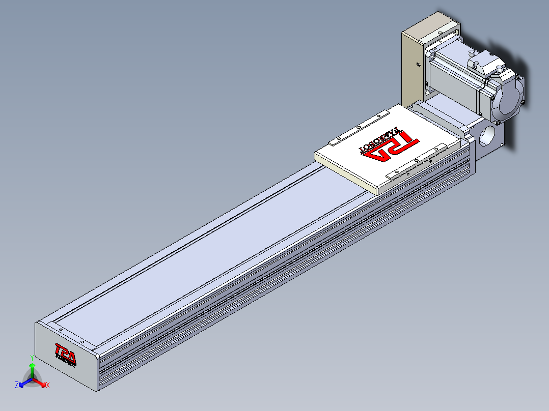 同步带全封闭直线模组TPA-HCB-110D-90-L450-RU-C-P40-N3正等轴测图