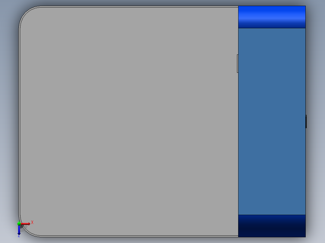 零接触垃圾桶建模俯视图