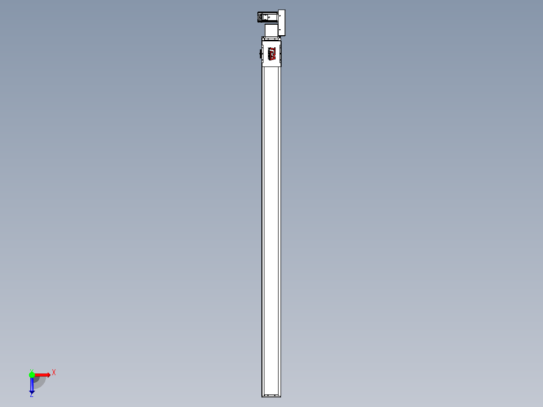 同步带全封闭直线模组TPA-HCB-110D-90-L1850-ML-C-P40-N3俯视图