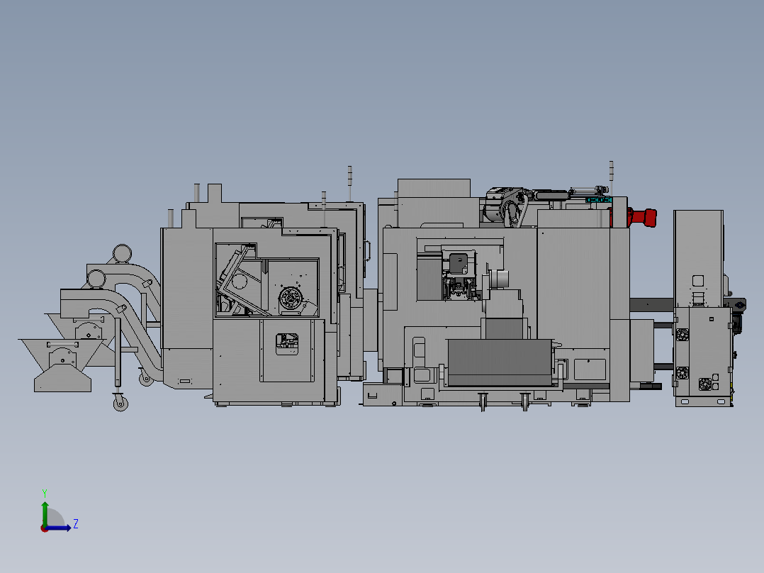 工作站 0钱江机器人+视觉控制柜左视图