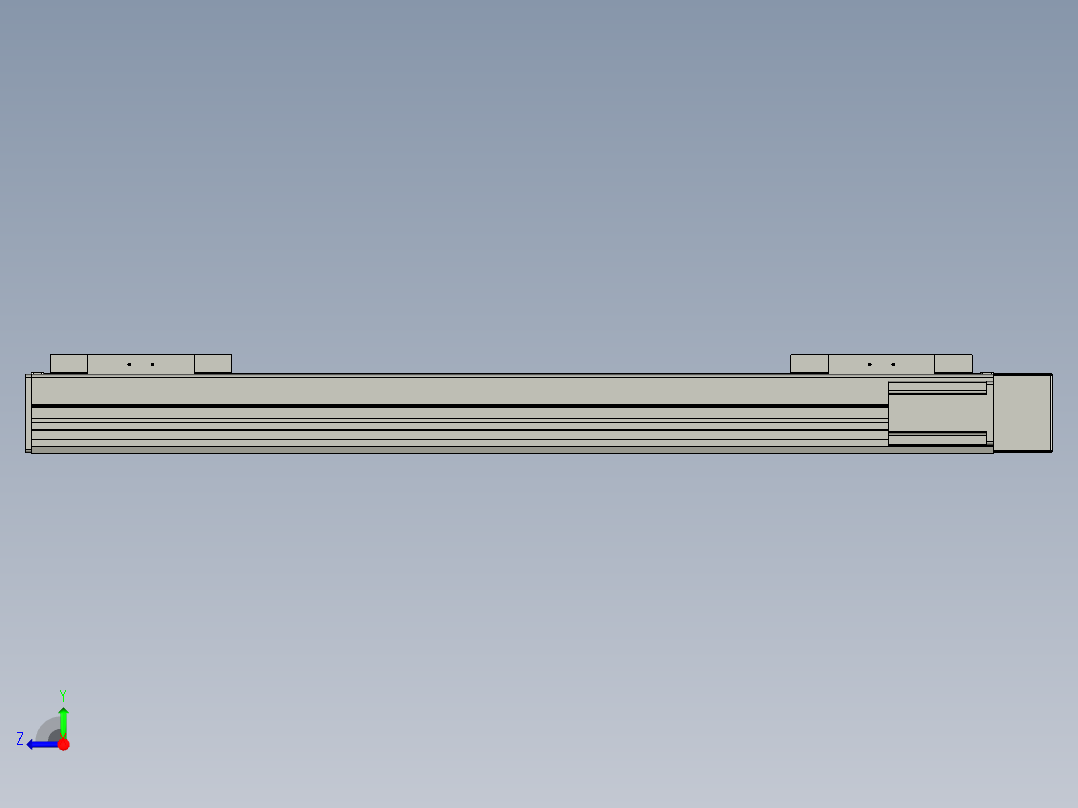 直线模组WG-LHC12-S650-R设计图纸右视图