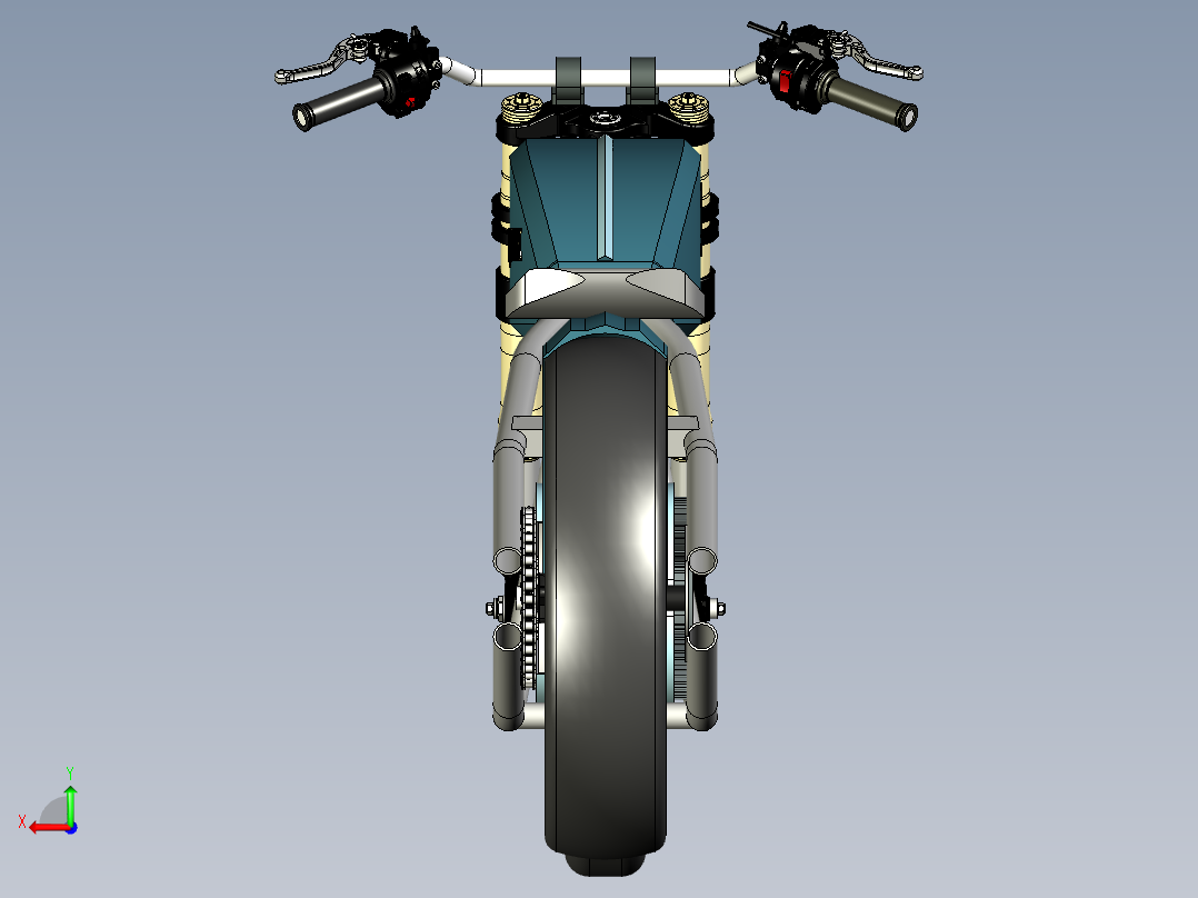 TorqueFreak 电动摩托车--stp后视图