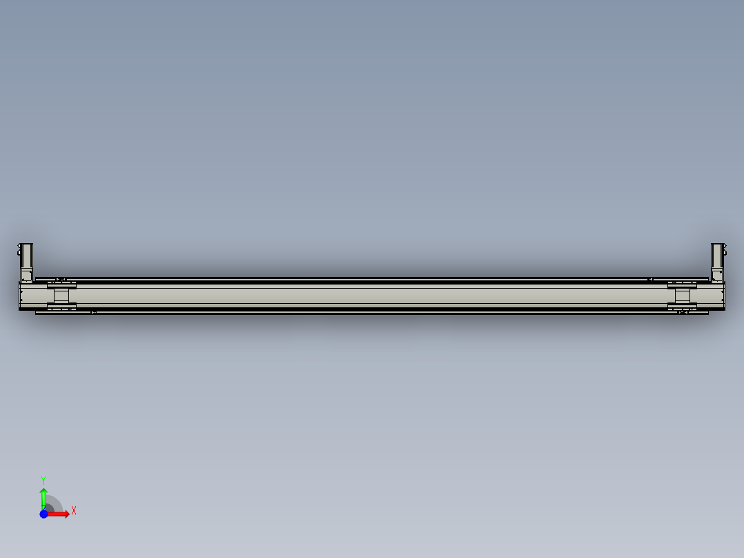 威洛博双电机滑台-VBF14S2-L100-S2800-BLR-P40-C6前视图