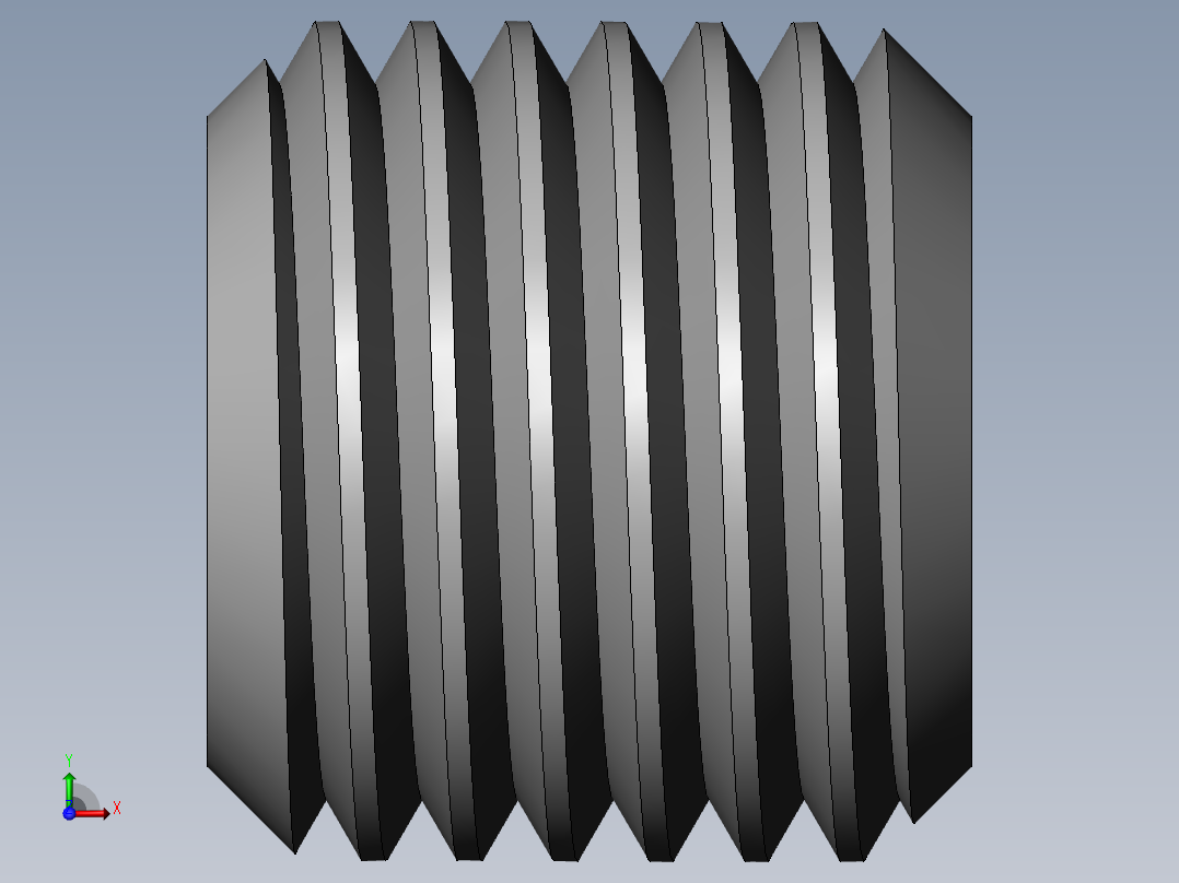 DIN 913-ISO 4026 固定螺钉-M22 L=20.SLDPRT前视图