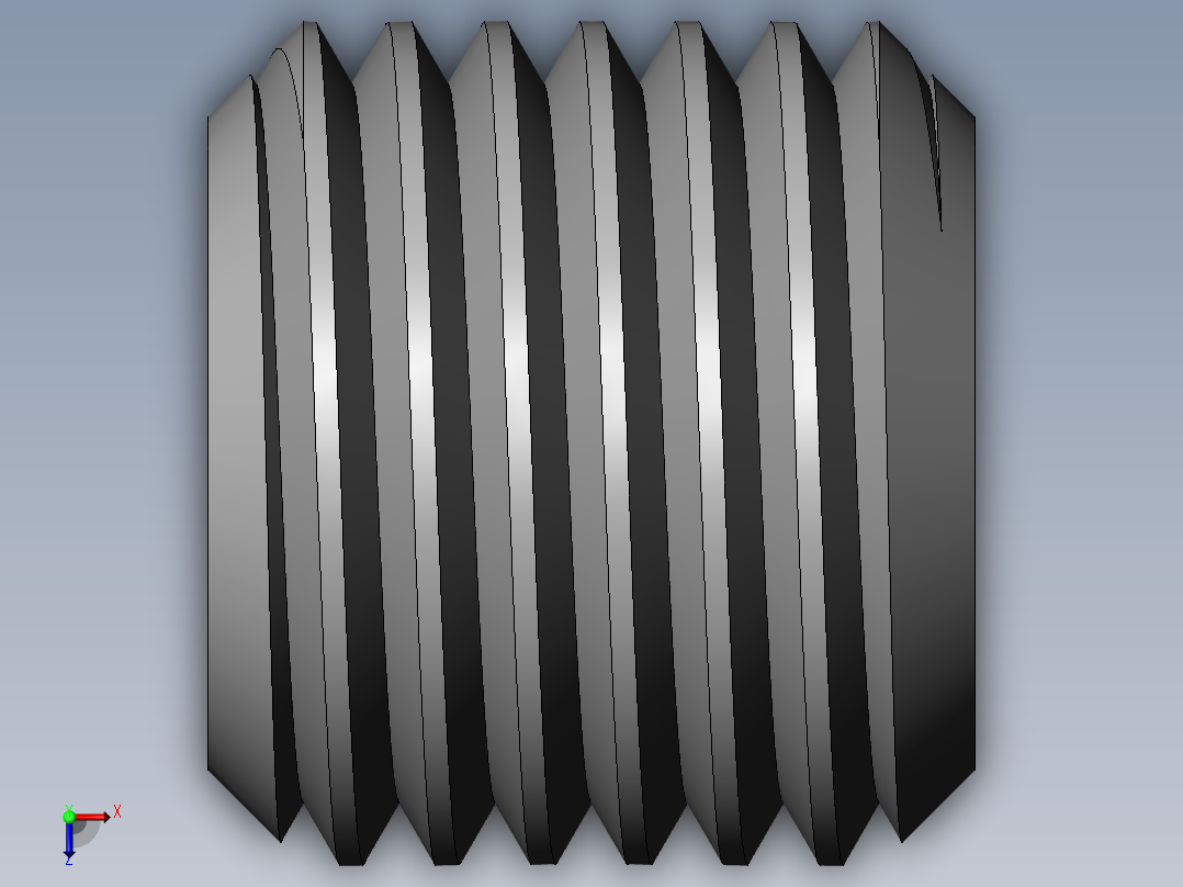 DIN 913-ISO 4026 固定螺钉-M22 L=20.SLDPRT俯视图