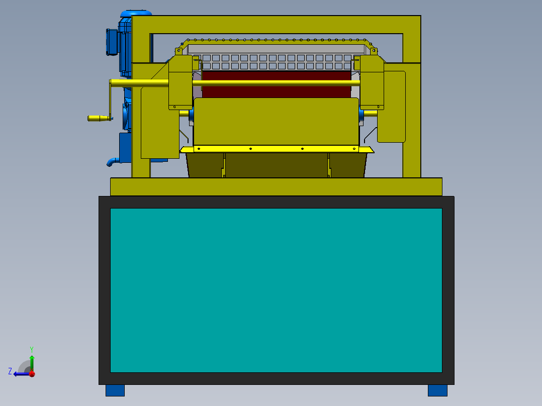 水果大小自动筛选设备sw17右视图