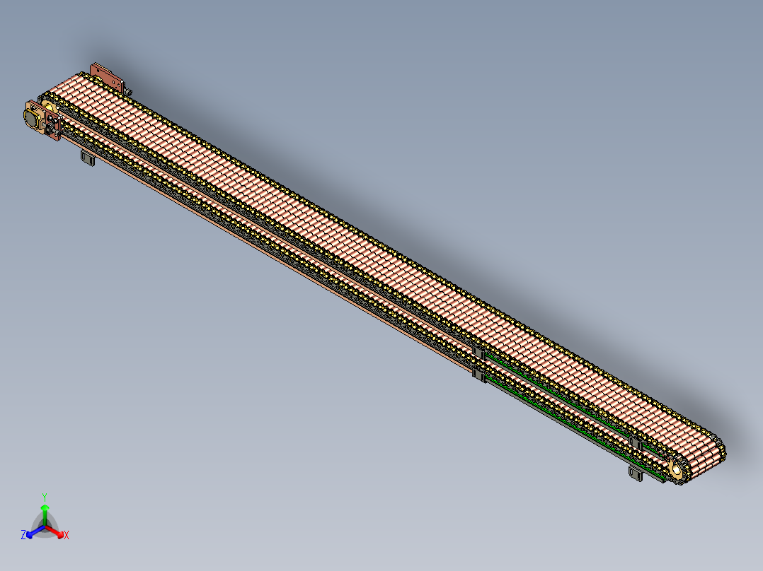 链板<span style='color: red'>输送机</span>3D模型（2）