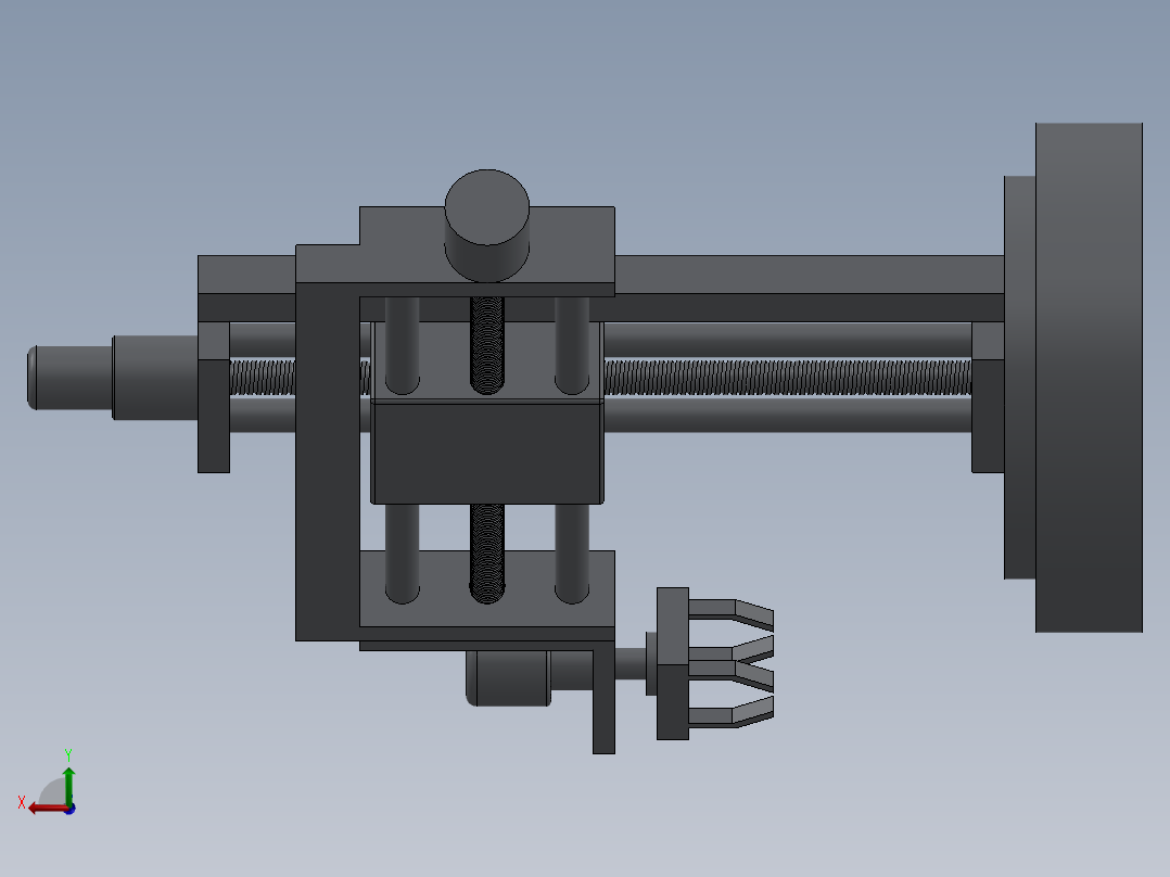 三自由度机械手SolidWorks模型952376==30后视图