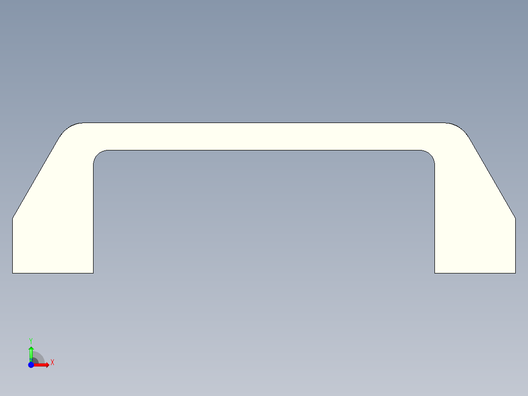 取手(塑膠)M.443-SH-3D多系列多零件图纸模型前视图