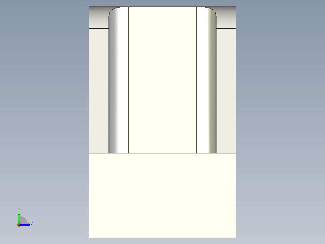 取手(塑膠)M.443-SH-3D多系列多零件图纸模型左视图