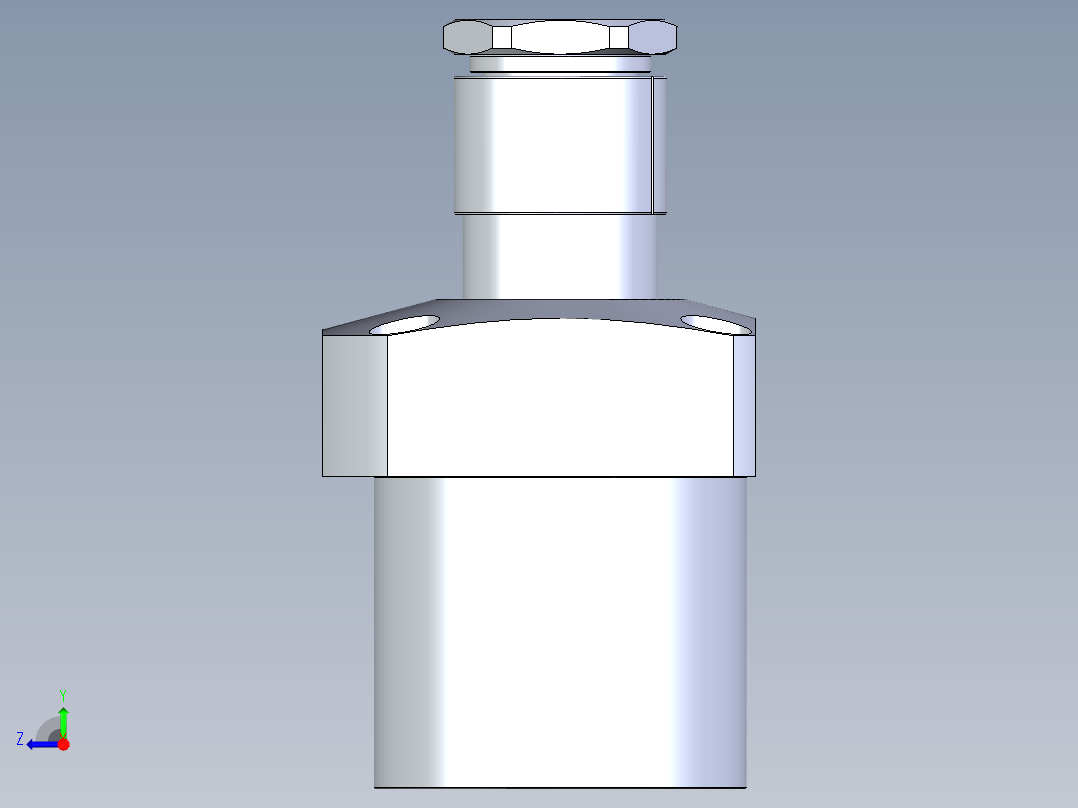 KOSMEKLG1050-SL-Y30多系列多零件图纸模型右视图