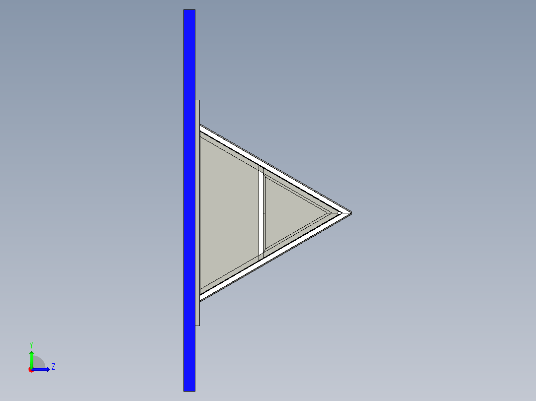 A型框架房屋左视图