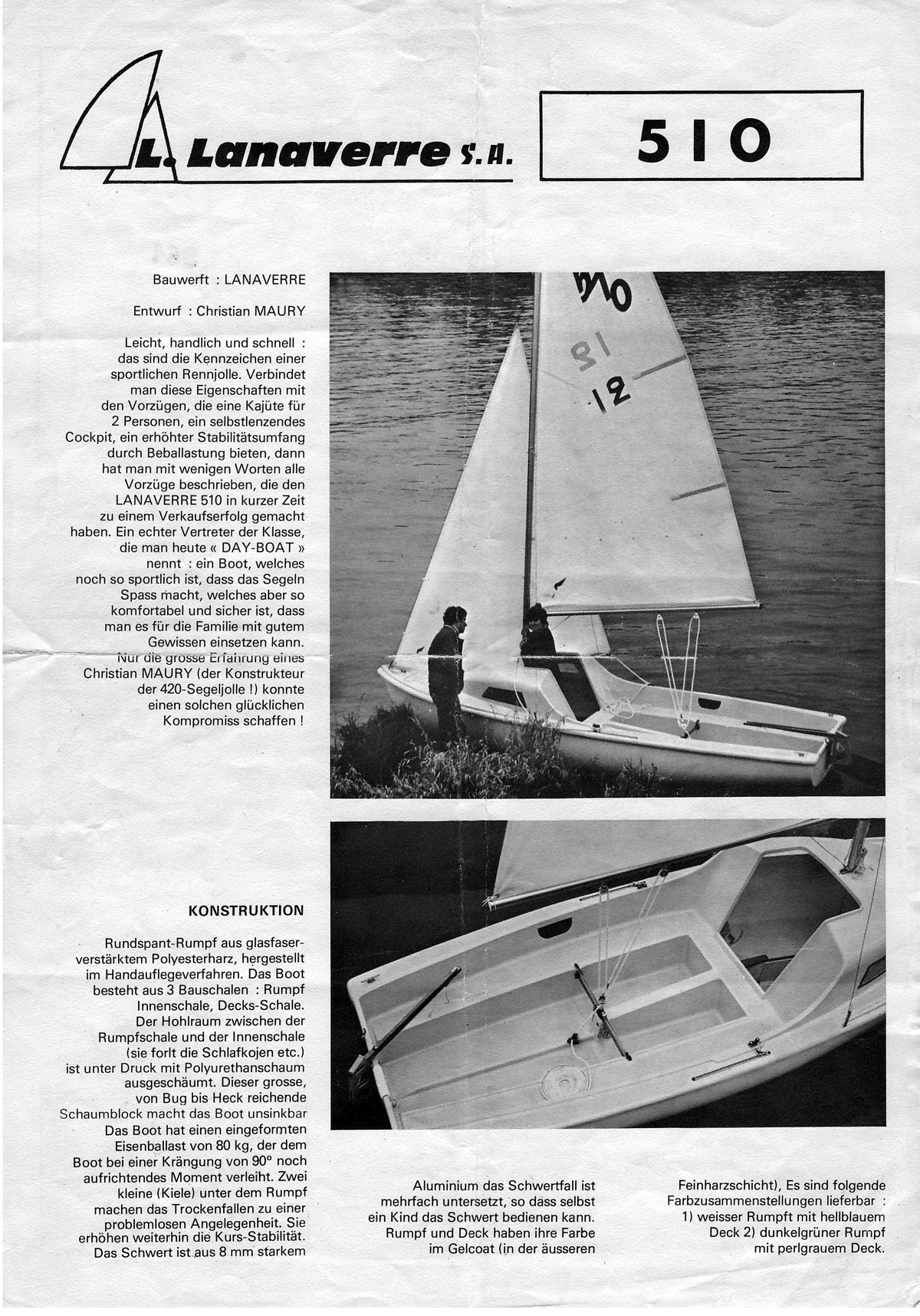 小帆船lanaverre-17三维建模图纸 Solidworks设计 有零件图和装配图 附STEP IGS格式