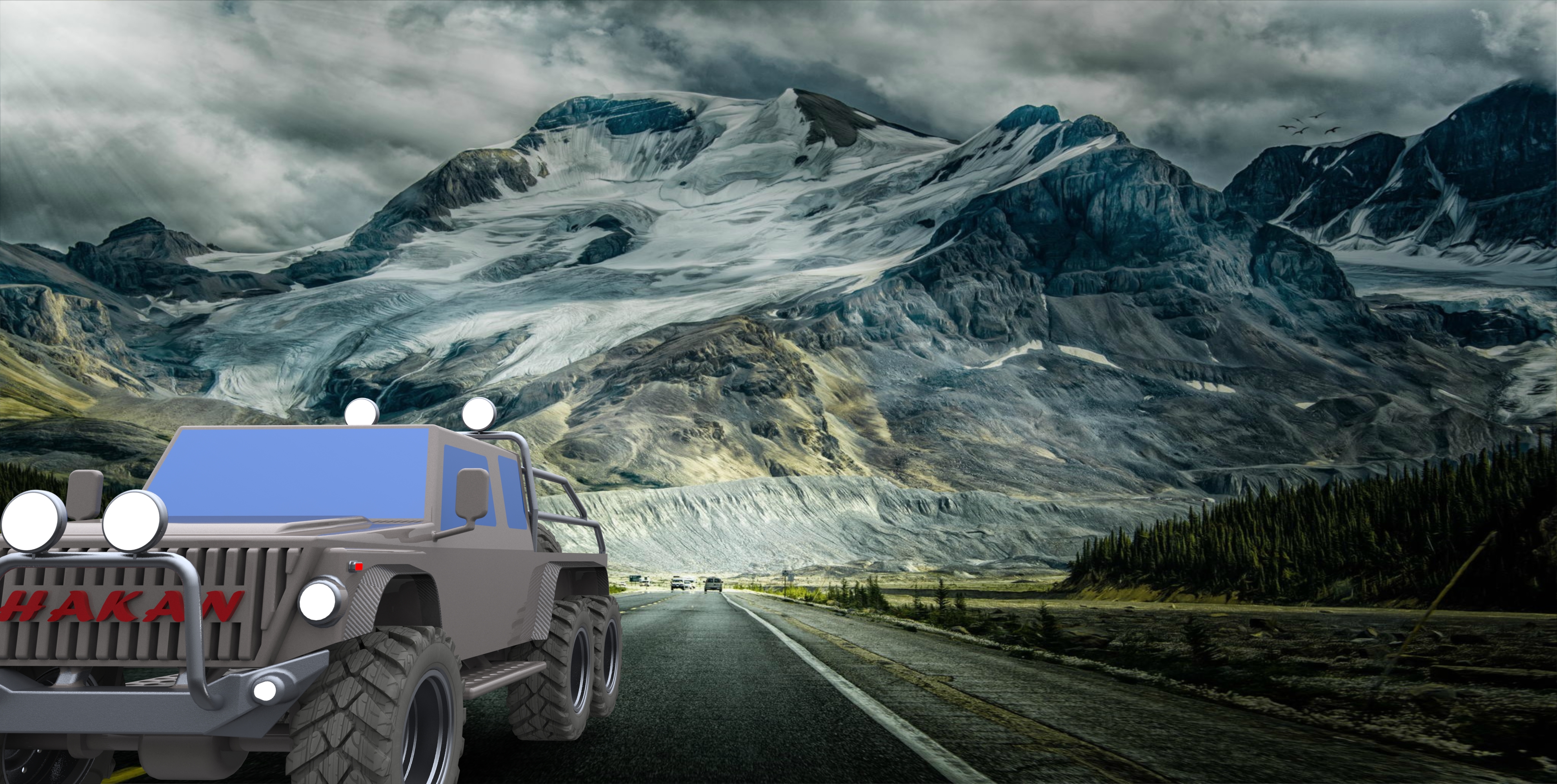 6x6 6轮越野皮卡车