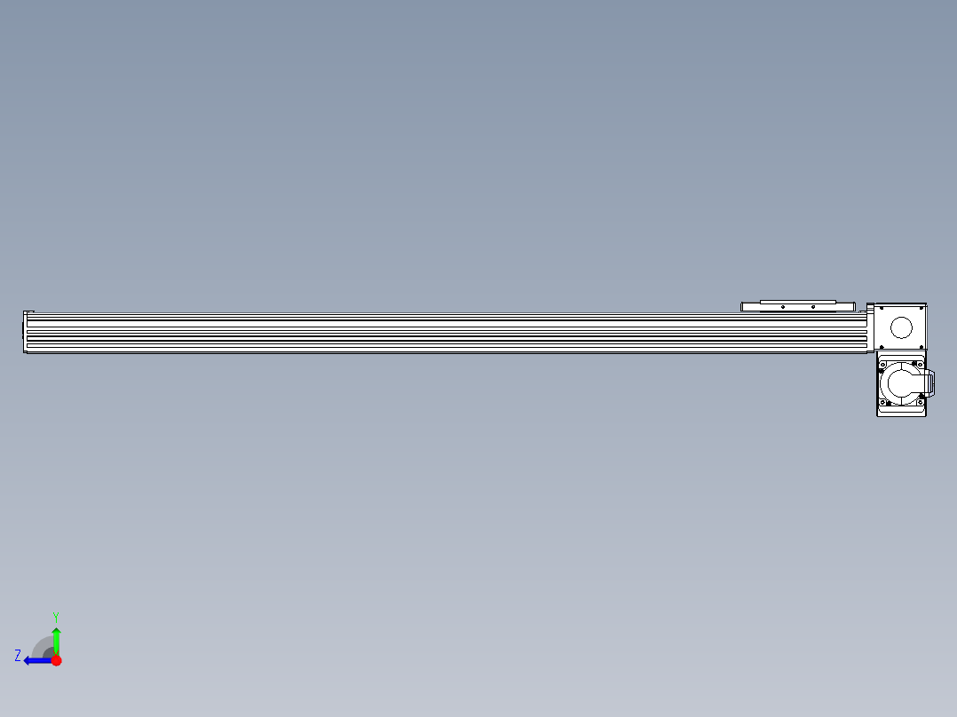 同步带全封闭直线模组TPA-HCB-110D-90-L900-RP-C-P40-N3右视图