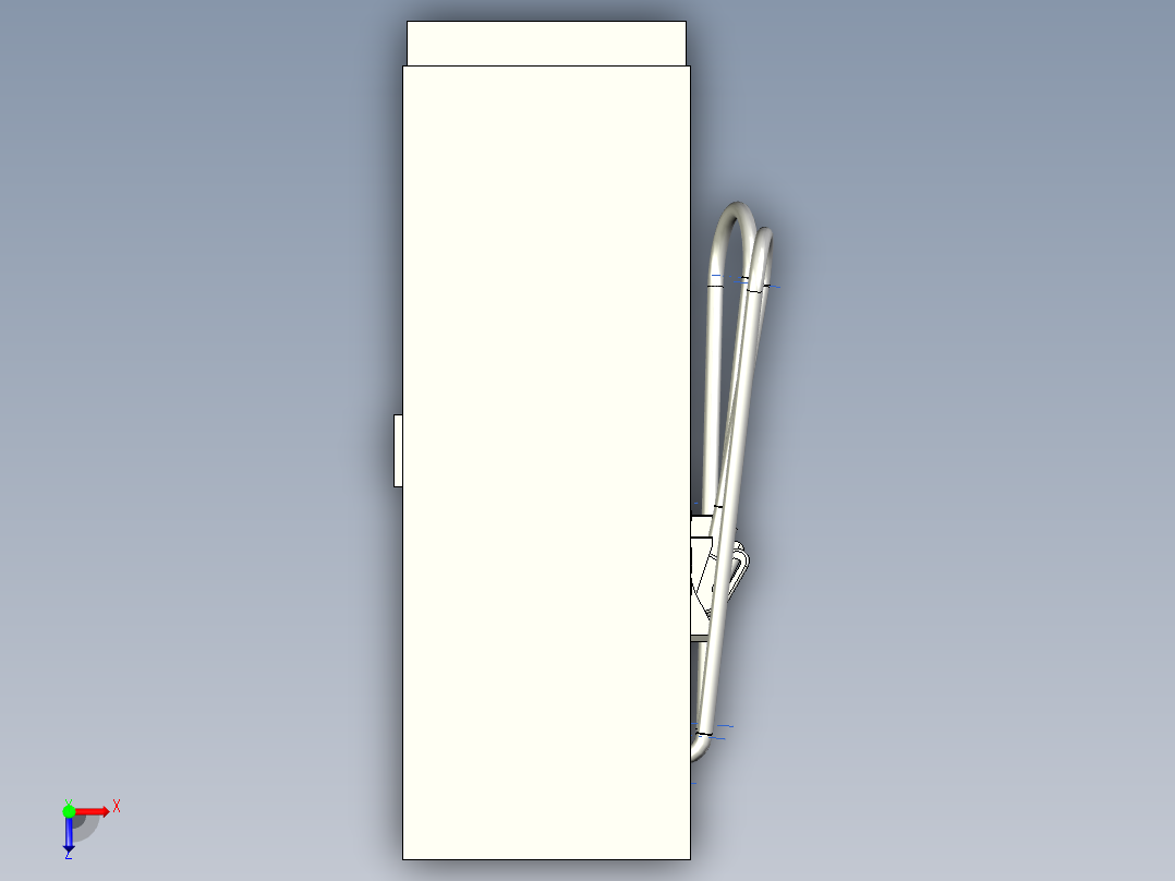 简易电动汽车充电站模型俯视图