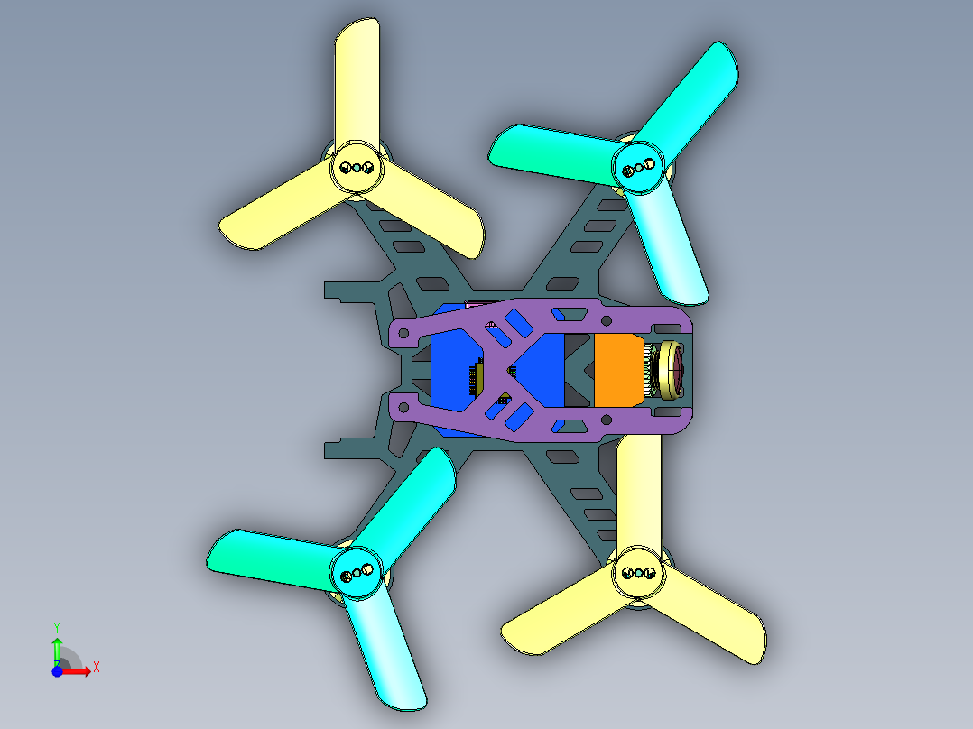 极光HD遥控飞机前视图